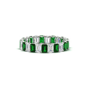 3 Carat Emerald Cut Diamond Eternity Band